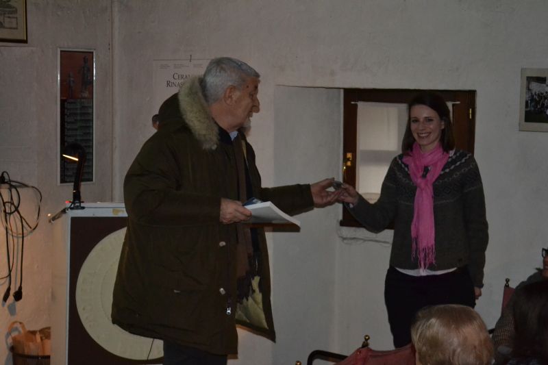 Arch in rosa 2013, Ilaria Piccolomini premiata dal Presidente